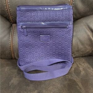 Michael Kors Violet Embossed Crossbody Bag